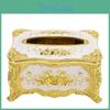 Box Taschentuchhalter Abdeckung Luxuriös Gesichts-Servietten Papierhandtuch-Organizer Esszimmer Dekorationen Rose