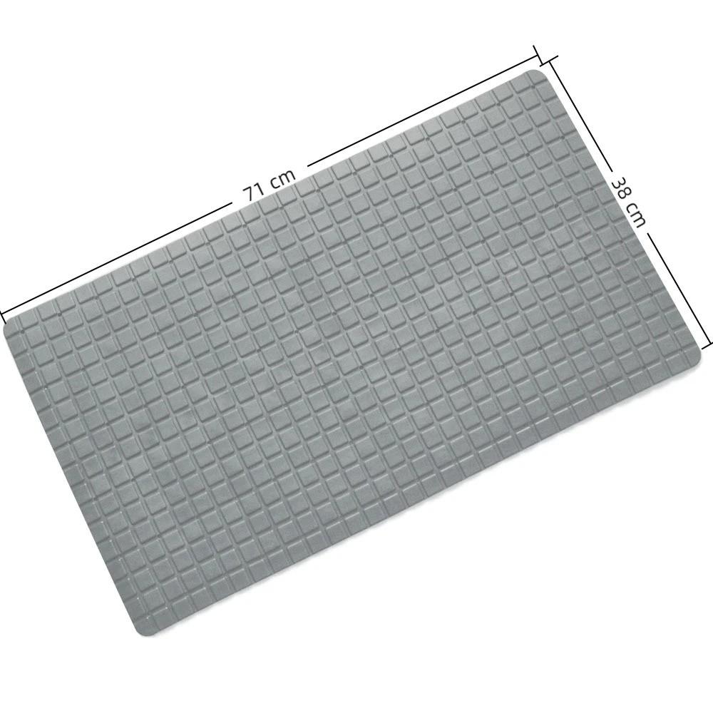 Hollow Design Bathroom Non-Slip Mat Foldable Suction Cup Anti-Slip Bath Mat Soft Double Anti-Slip Drainable Floor Mat
