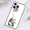 Cartoon Panda Phone Case For iPhone 17 Pro Max 15 14 13 12 11 16 Pro Max Plus 12 13 Mini 16e 17 Air Cover