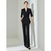 2797 Plus Size Women's Light Luxury Slimming Suit: Mature Style Two-Piece Set with Micro Flare Pants