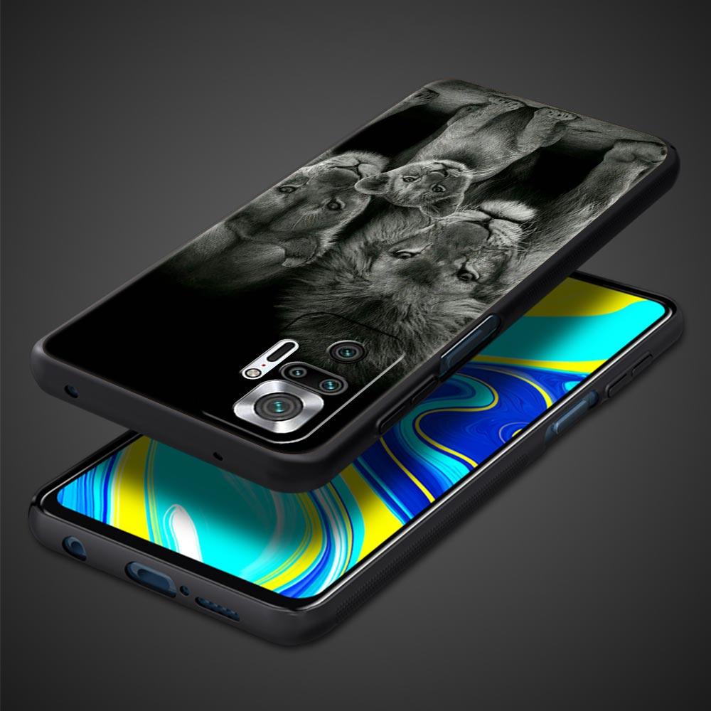 Lion Alpha Male Cub Phone Case For Xiaomi Redmi Note 14 13 5G 10 11 12 Pro Plus 4G 14C 13C 12C 10C Black Cover