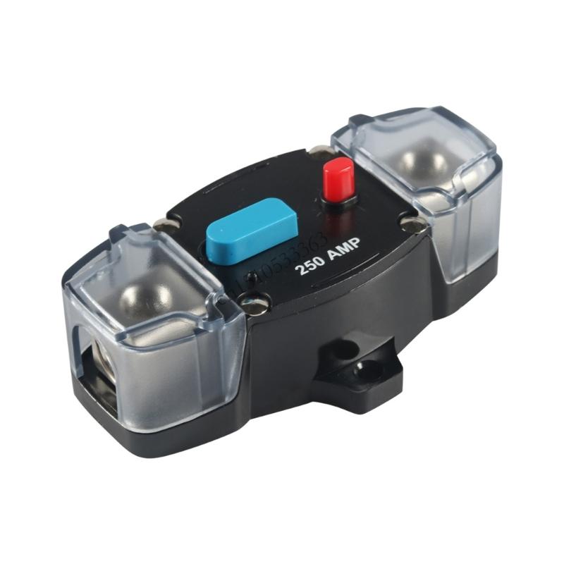 

090E Manual Reset Resettable Inverter Block Inline Fuses Holder for Trolling Motor and Stereo Sound Systems