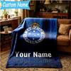 Custom Name Cruzeiro Fc Stars Shine Blanket Bedding Blanket for Women Men, Soft Throw Blankets for Couch,Bed, Picnic, Christmas Gifts