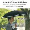 IZA Rib Wpc. Men's Parasol, Palm-Sized, Compact, Heat-Blocking, 100% Light-Blocking, Black, Length 53cm, ZA020-001-102