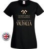 Viking Tshirt Valkyrie Bad Girls Go To Valhalla Black TShirtUnisex Or Fitted