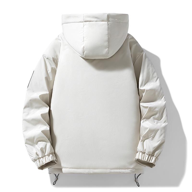 Men's Thickened Warm Autumn/Winter Cotton Padded Jacket Coat, Loose Fit, Plus Size Available