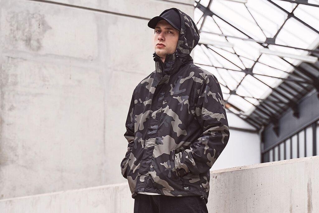 Demi-season Jacket Brandit Windbreaker Frontzip (3167) Darkcamo