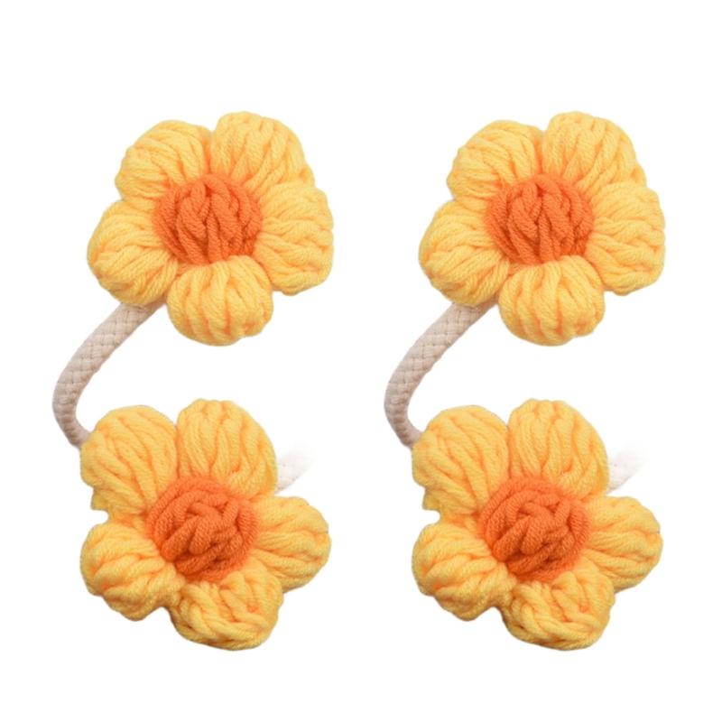 Curtain Tiebacks Decorative Curtain Holdbacks Retro Flower Curtain Buckles Clips Drapery Holdbacks Office Home Decors