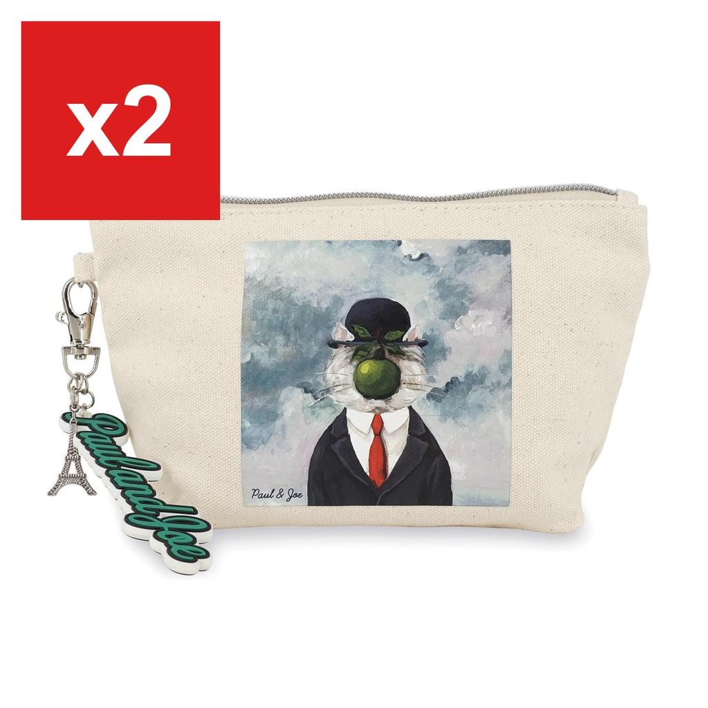 PAUL & JOE Multi Pouch PJA-P1421 Canvas Blue - Vibrant Travel Essential