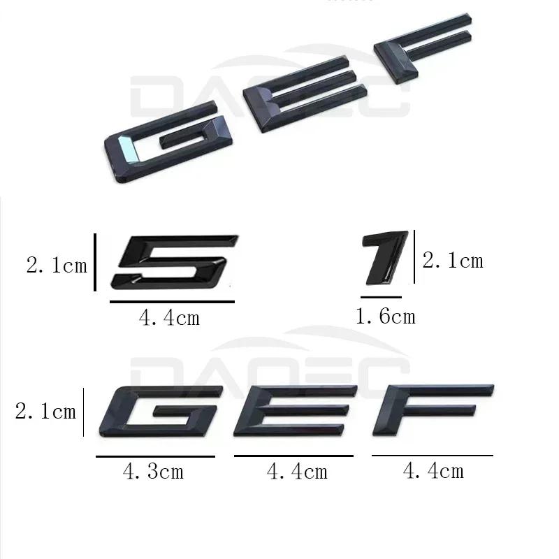 Car 3D ABS Trunk Letters Logo Badge Emblem Decals Styling Sticker For BMW M4 M5 E34 E39 E60 F10 F82 F83 F90 G82 G83 Accessories OT4