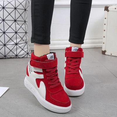Women High Top Platform Sneakers Women Casual Wedges Shoes Platform Vulcanize Shoes Women
