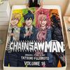 1PC Chainsaw Man Patterned Flannel Blanket Suitable For All Seasons For Home Decor Warmth And Comfort Gifts Holiday Present