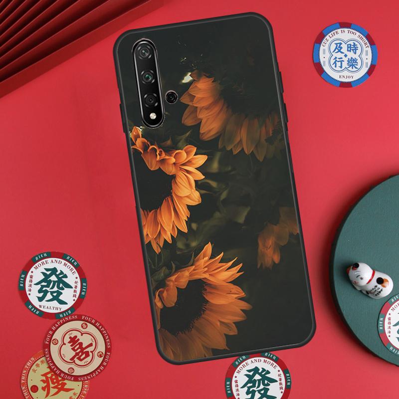 Sunny Sunflower For Huawei Nova Y73 Y72 Y61 Y91 Y90 Y70 Y60 12s 12i 11i 8i 9 10 SE P60 Pro P30 P40 Lite Case