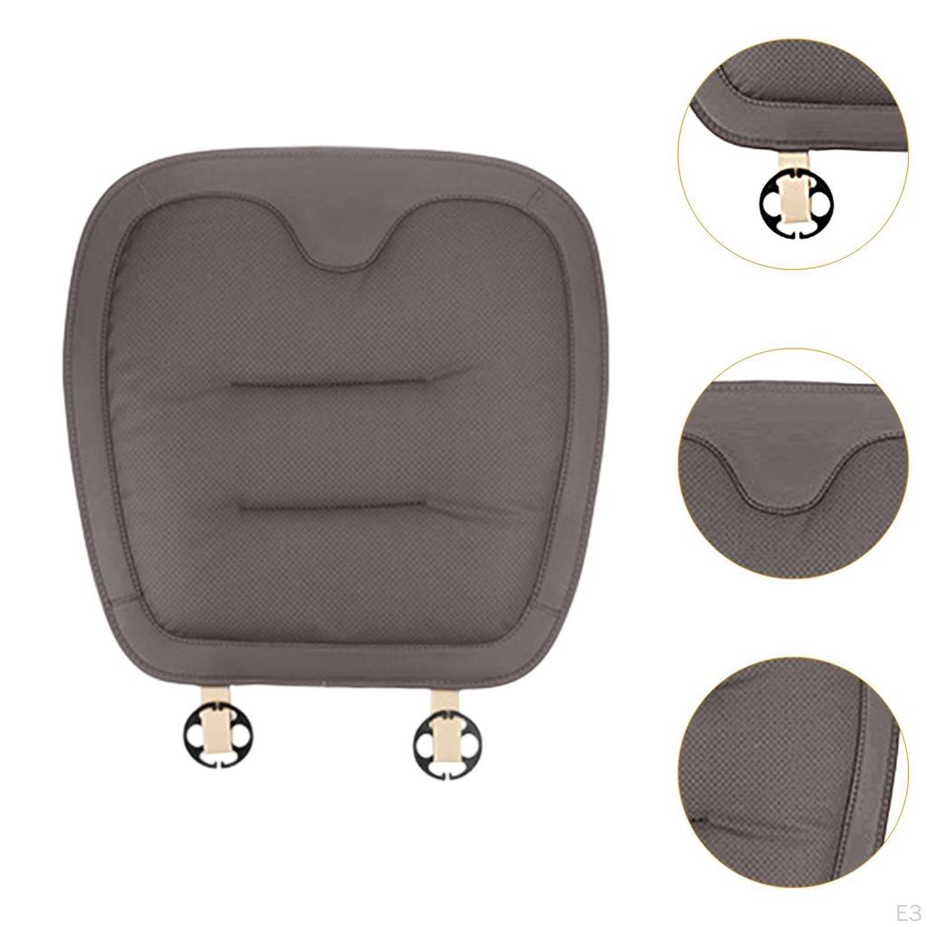 Car Seat Cover Soft Anti Slip Multifunctional Wear Resistant with Secure Buckle Supportive Pad for