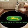 John Deere Logo Design Round Mat Home Decor, Chair Rug For livingroom,Bedroom, Doormat Home Decor Birthday Gift Christmas Gifts