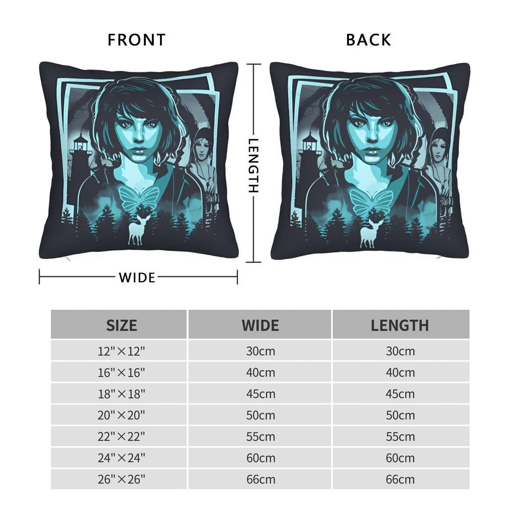 Game Life Is Strange Art Pillow Case Print Pillow Cover For Chair Sofa Home Decor Vintage Pillowcases