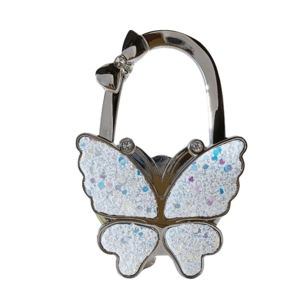 Fashion Butterfly Handbag Hook for Women Foldable Portable Purse Hook Creative Durable Bag Hanger for Table