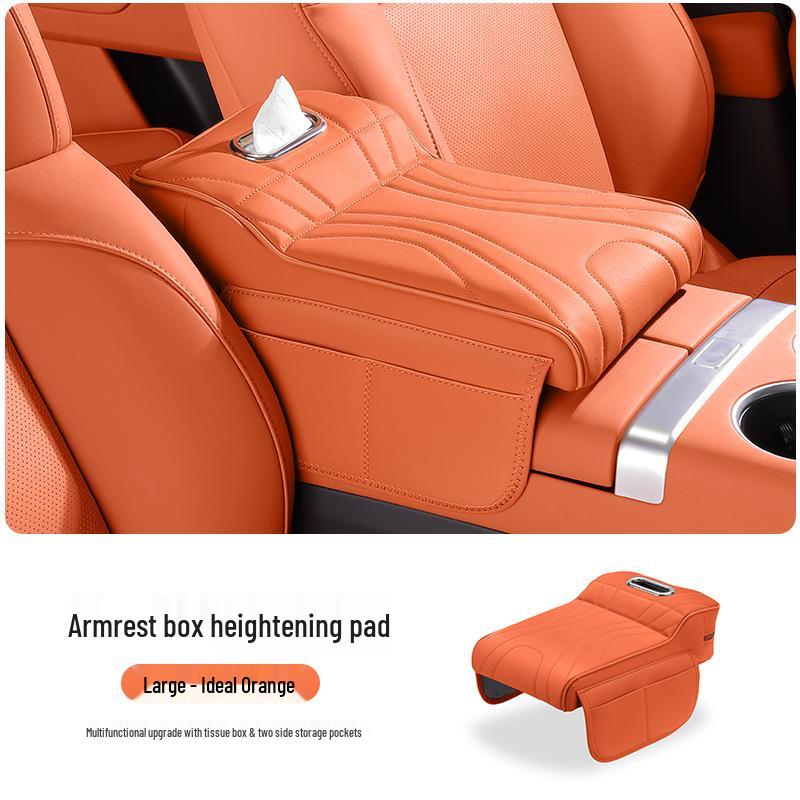 Universal Car Central Armrest Pad: Elevated Elbow Support & Protective Cover