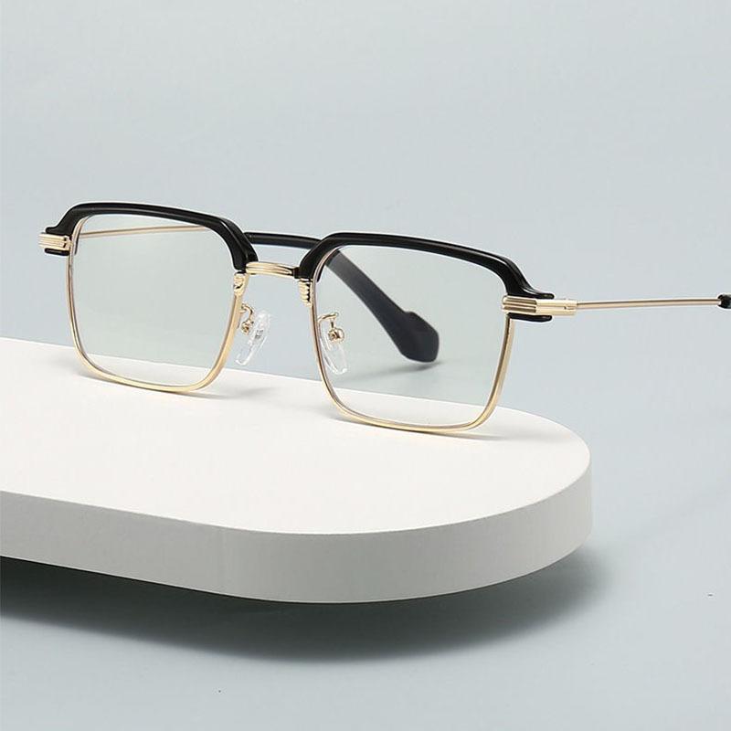 Altersweitsichtigkeitsbrille Mittelalterliche und ältere High-End Herren High Definition Blaulichtfilter Blumenbrille Strahlenschutz Lesebrille