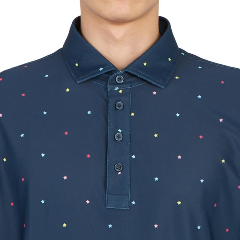 Tricou bărbătesc Galleria G Fore Pore Golfwear cu guler și mânecă scurtă G4mS23k240b TwlT