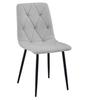 Libra Chair - Light Gray Fabric / Black Legs X 1