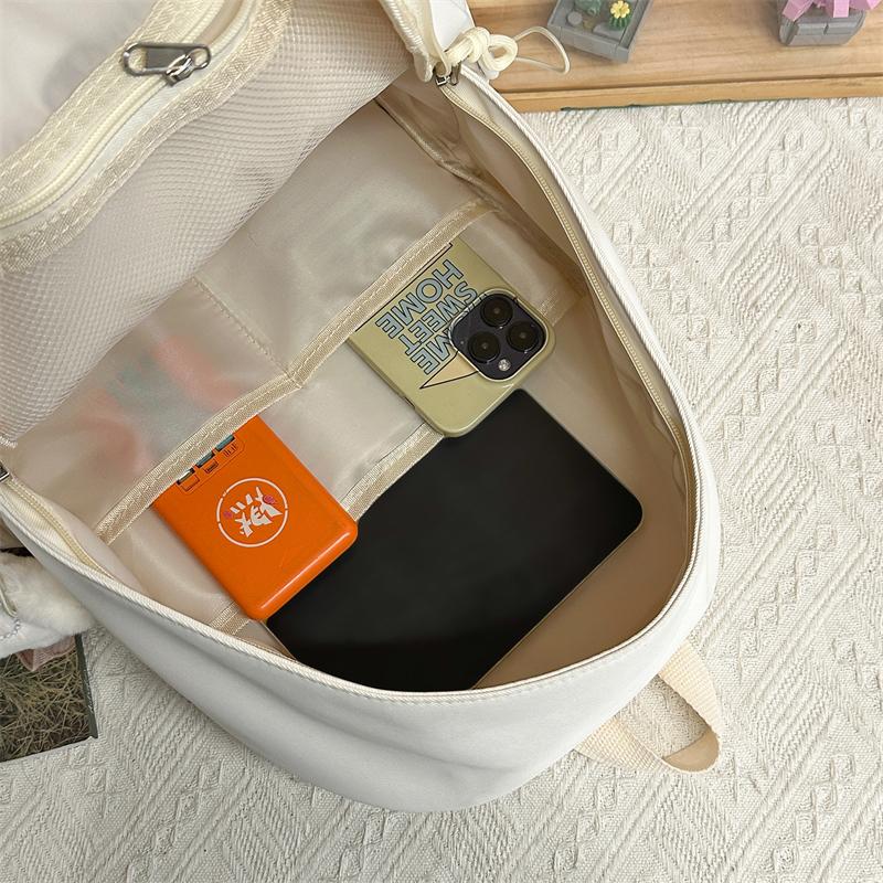 College Style Student Schoolbag Cartoon Embroidery Women's Lightweight Backpack