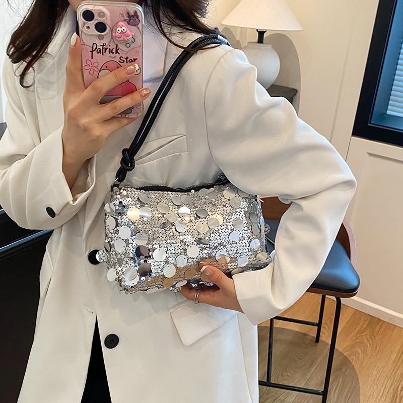 New personalized and beautiful shoulder armpit bag casual fashion handbag summer trend sequins