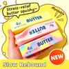 Slow Rebound Butter Block Squishy Toy Moldable Stress Relief Squeeze Toy Cute Realistic Food Shape Sensory Fidget Toy For Adults