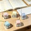 Star/Polka Dot Print Keyboard Fidget Keychain Clicky Mechanical Keyboard Charm Daily Use