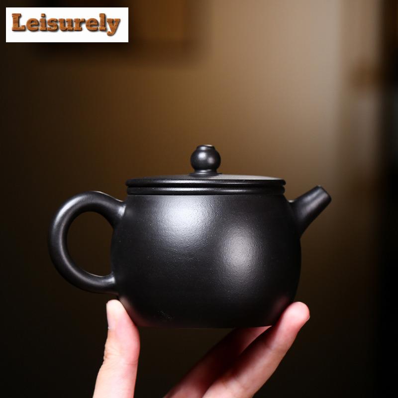 240ml Yixing Purple Clay čajová konvice Ručně vyráběná velká ráže Raw Ore Dahongpao Reduction Pražení bahenní konvice s filtrem Zisha čaj