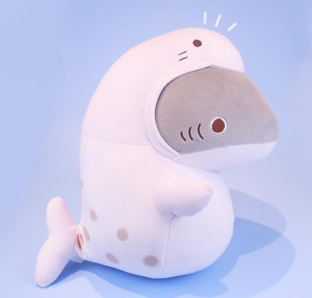 Official Mashumocchi Big Plush Toy (Seal) (Big Size, Approx. 30cm)