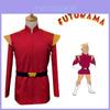 Uniforme Vermelho Capitão Zap Branigan Fantasia Cosplay Tecido Poliéster Mangas Compridas Estilo de Rua