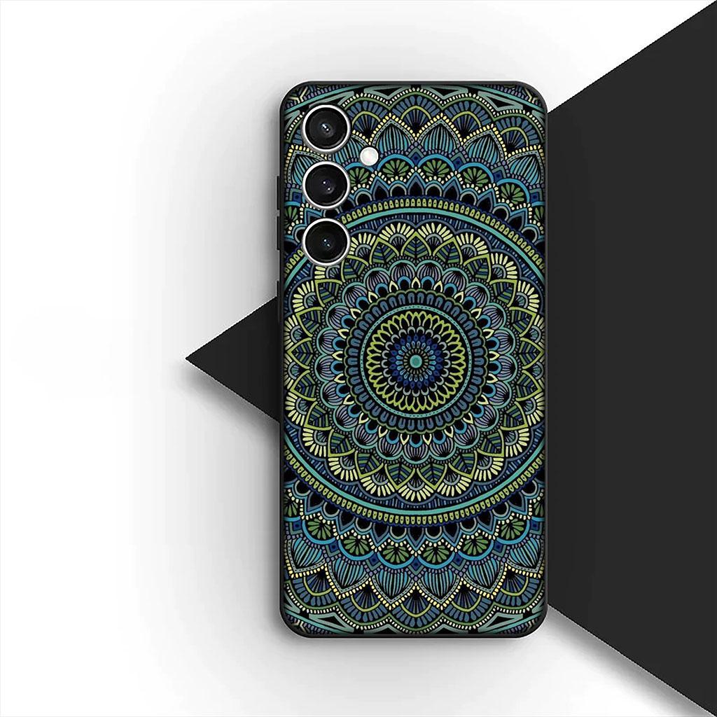 Cover for Motorola Moto G86 G57 E14 E15 G14 G34 G35 G84 G24 A54 G15 Power E22 Case Floral Paisley Mandala flower Wood Texture