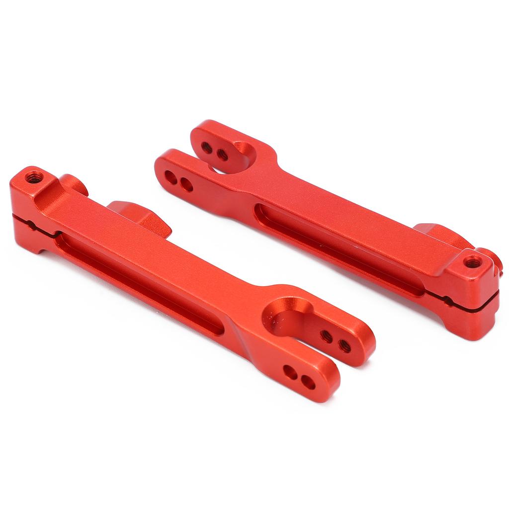 2pcs Sway Bar Arms Rear Aluminum Alloy Double Positioning Holes AntiRoll   with Screws for 1Celsius7 Remote Control Car(Red )