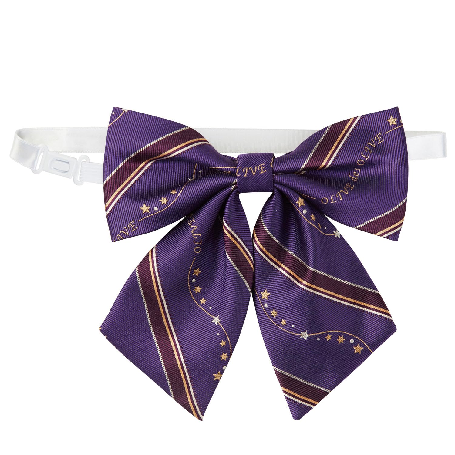 [Olive des Olive School] Ленточка с логотипом в полоску 2K50055-65 Фиолетовый