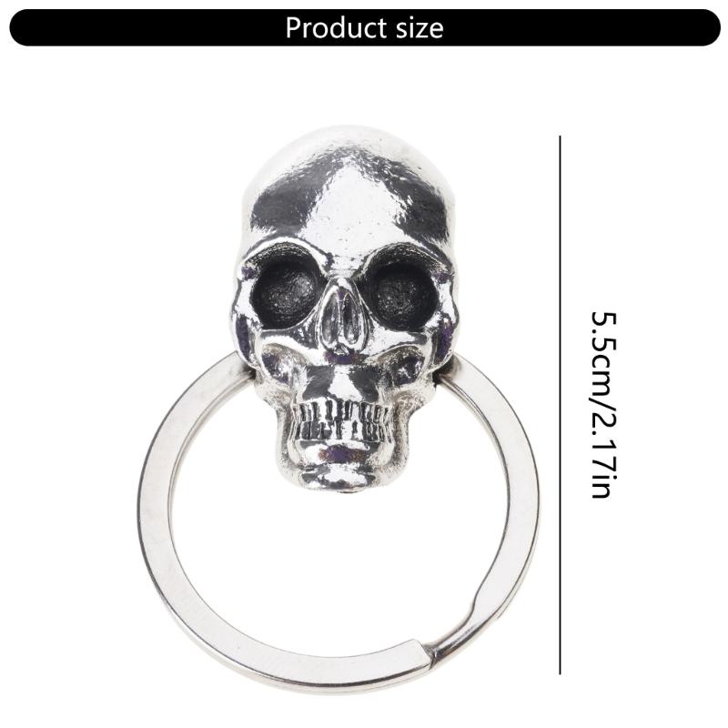 Trend Devil Skull Key Decorative Car Key Lightweight Keychain Car Ornament for Vehicles Perfect for Youthful Drivers