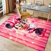 1pcOffice Carpet, Desk Mat, Gift for Home Decor, Minnie Mouse Theme Rug, Soft and Warm Floor Covering
