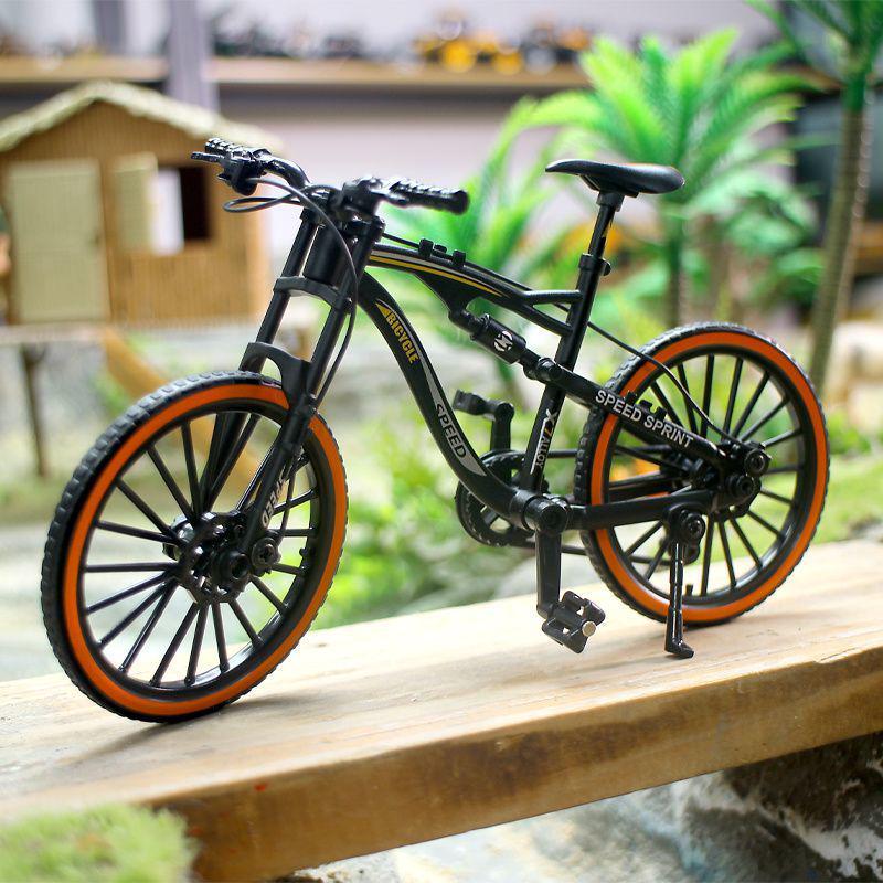 Alloy Mountain Bike Model - Downhill Simulation Metal Ornament & Children's Toy