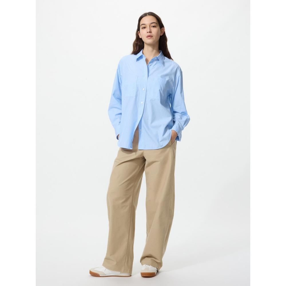 Uniqlo Cotton Oversized Shirt  Long Sleeve 