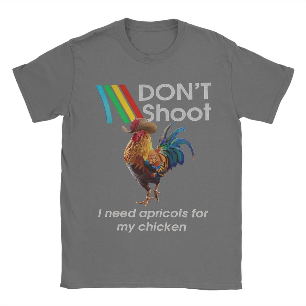 Don Shoot Game Arc Raiders Rooster TShirts Men Vintage Cotton Tees Round Neck Short Sleeve T Shirts Adult Clothing