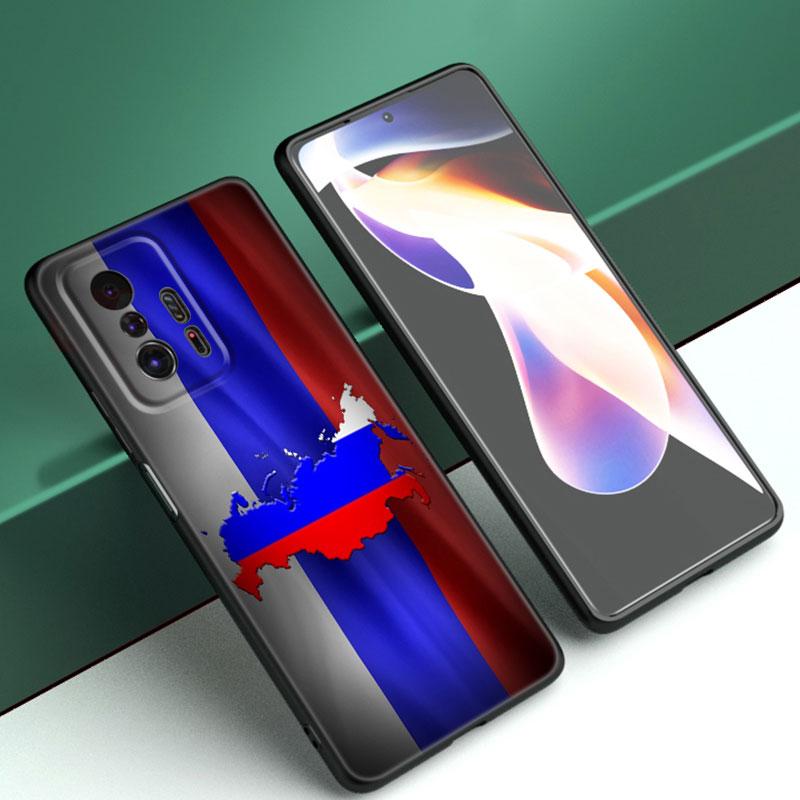 

Россия Российские Флаги Эмблема Чехол для телефона Для Xiaomi Mi A2 8 9 SE Note 10 10T 11 12 Lite 9T 11T 12S 12T Pro A3 6X 12X Черная Крышка Xiaomi 12T Pro 5G