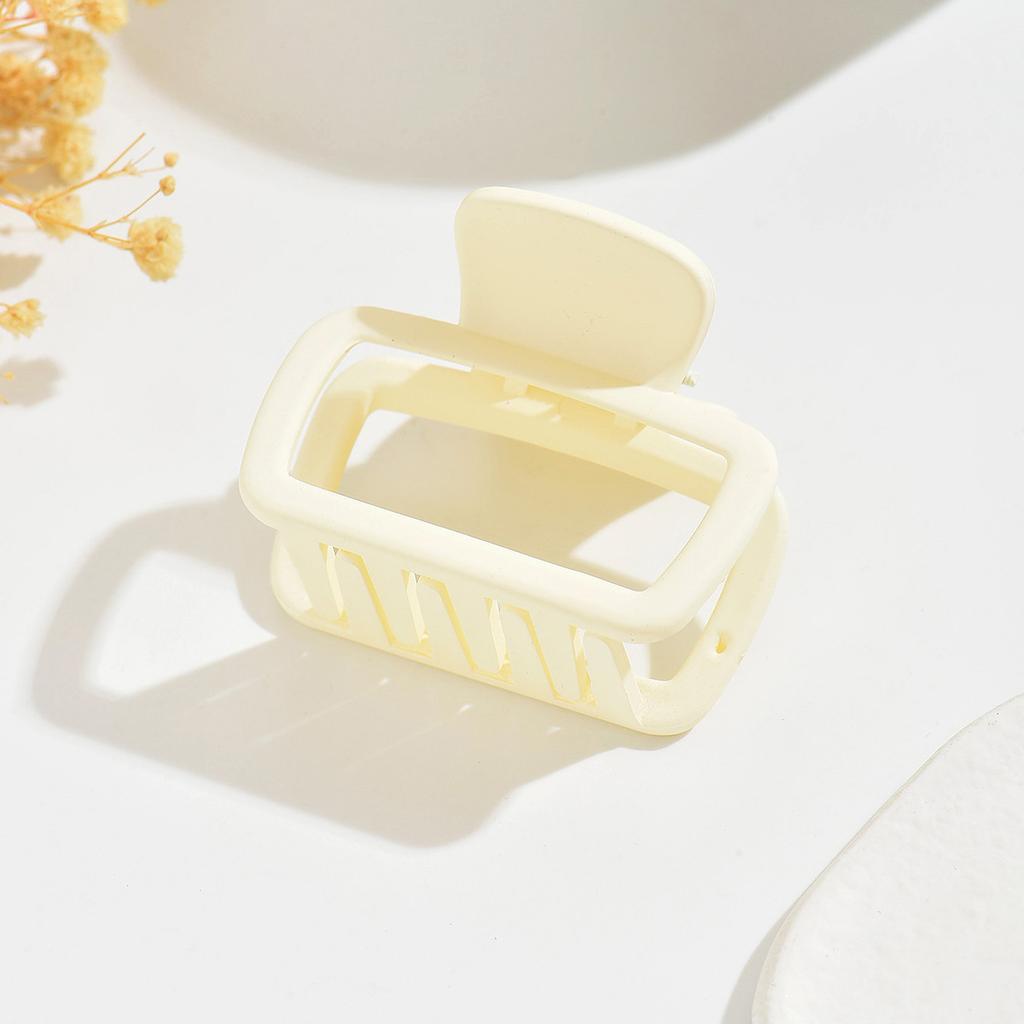 2pcs Women's Square Lightweight Hair Claw Clip Fashionable Elegant Hair Accessory Clip Suitable Hair Styling Makeup