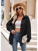 Single Breasted Pocket Waffle Fashion Shirt 2023 Women's Autumn and Winter New European and American Casual Loose Tops