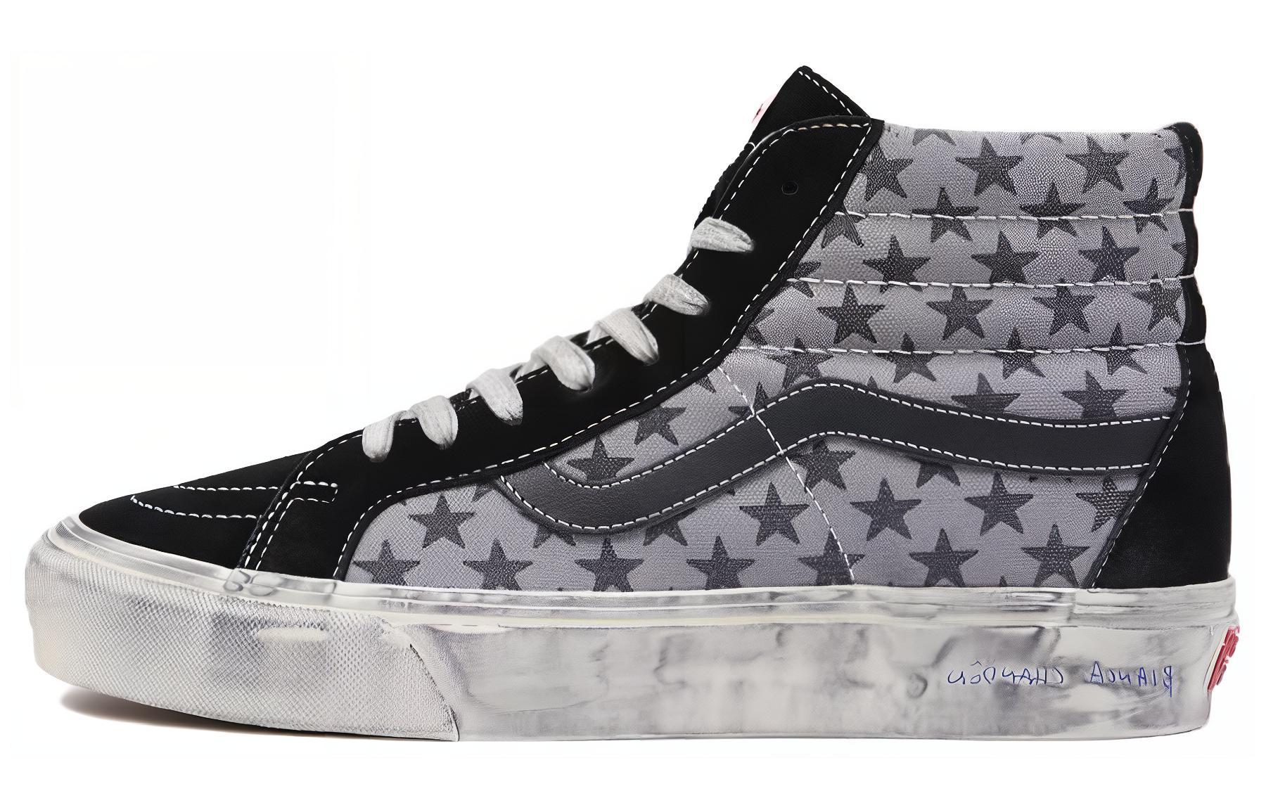 Vans Vault Og Sk8 Hi Reissue Lx Бьянка Шандон Черный Серый Белый VN0A4BVH82Q 39