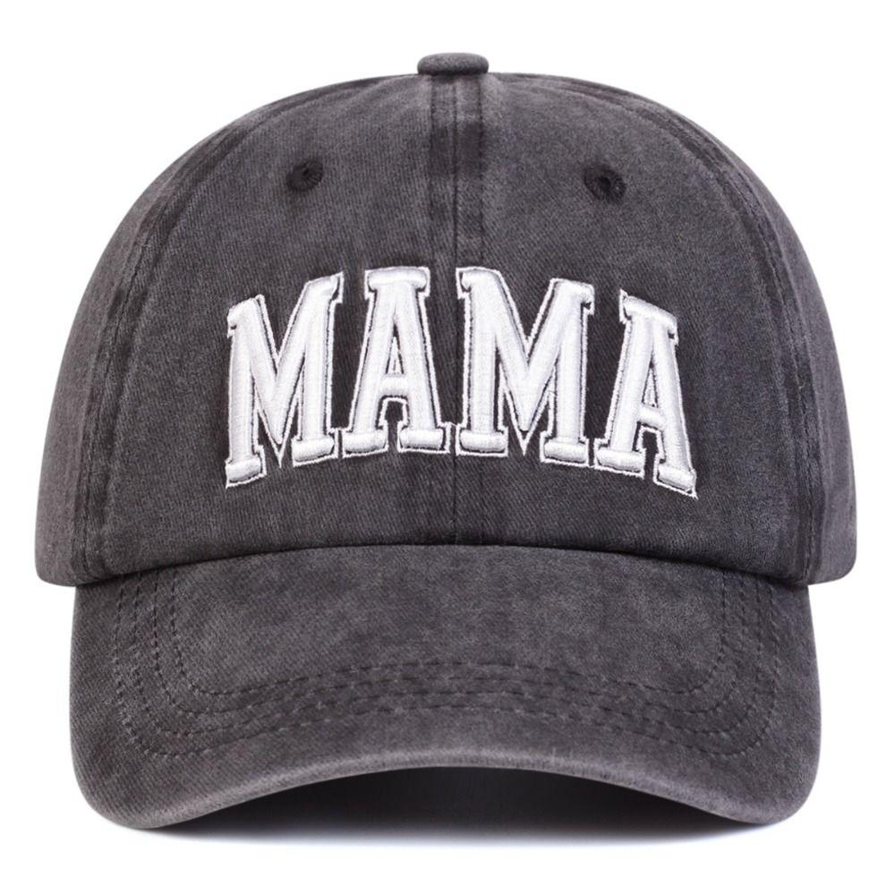 Washed Cotton MAMA MINI Embroidery Caps Vintage Baseball Cap Fashion Sport Visors Cap