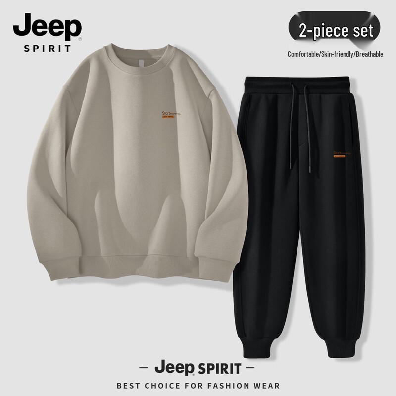 Мужской комплект: Свободная толстовка и джоггеры JEEP SPIRIT 2025 L