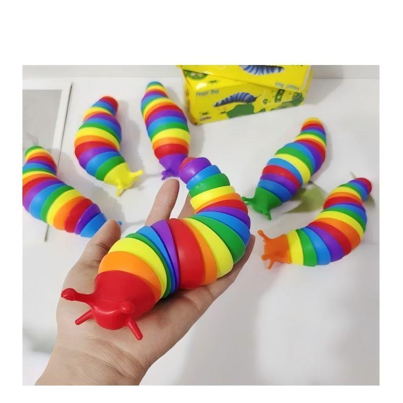 Fidgeting Slug Plaything For Kids 18Cm 3D Vivid Sensory Slug Relieves Fun Decompression Toy Creative Twist Caterpillar Fidget Toys