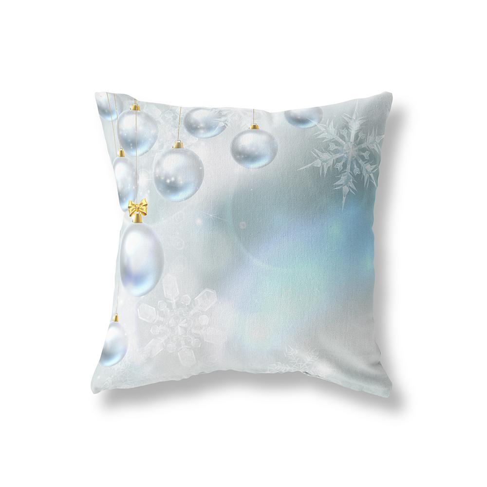 Santa Claus Printed Pillowcase Bedroom Living Room Sofa Car Decoration Pillowcase Home Decor Christmas Cushion Cover