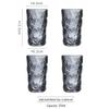 ZISIZ Glacier Pattern Glassware Set