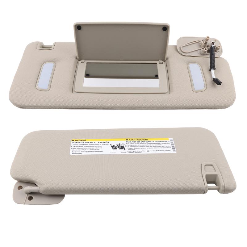 

Replaces 22850306 22850310 Left Right Sun Visor For 2007-13 Cadillac Escalade ESV EXT Chevy Suburban 1500 2500 Avalanche Tahoe